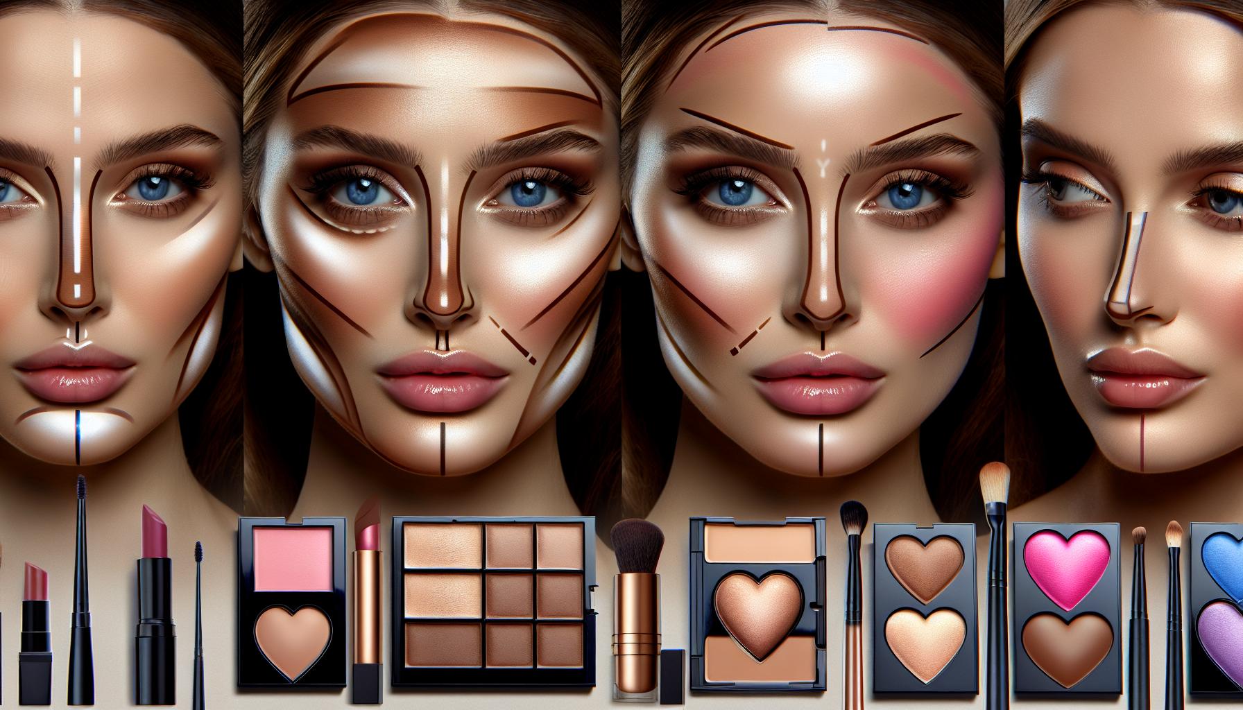 Contouring and Highlighting Techniques for Different Face Shapes