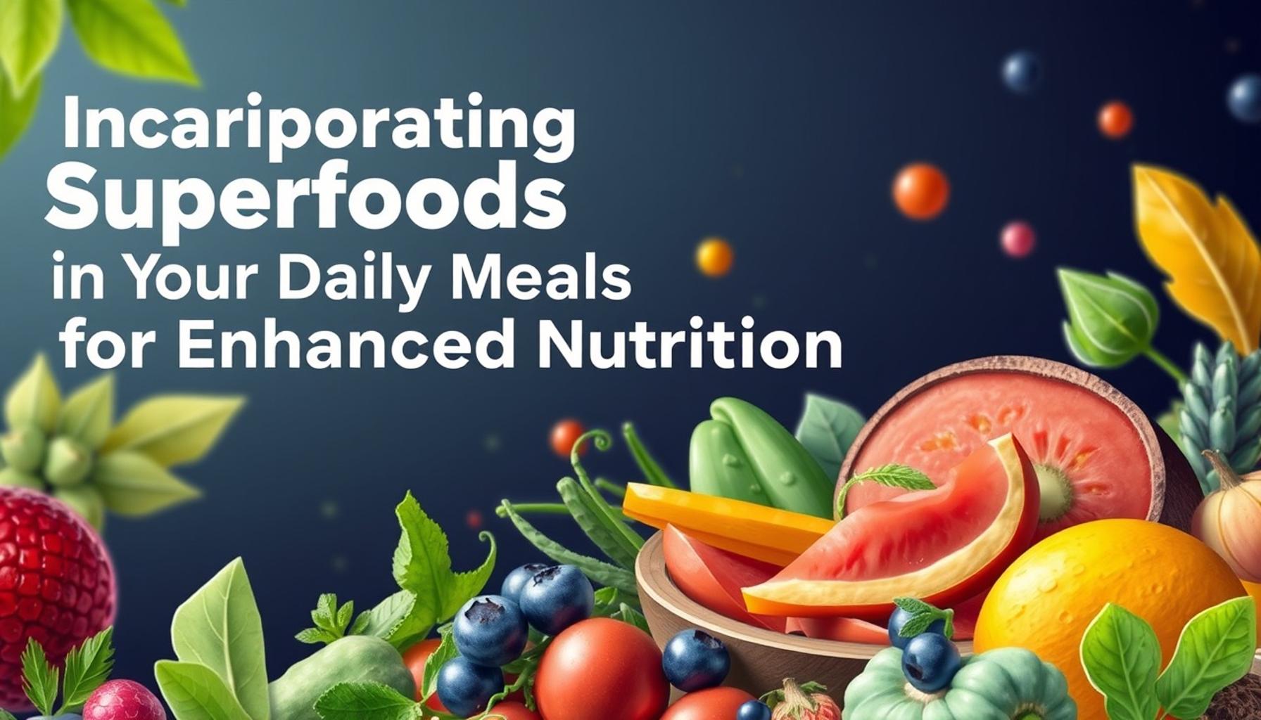 Incorporating Superfoods into Your Daily Meals for Enhanced Nutrition